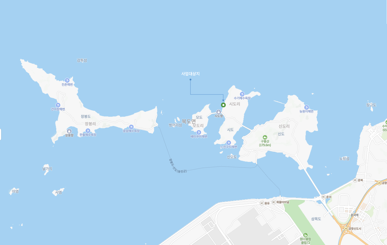 삼도 전체 지도